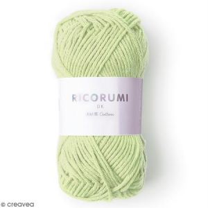 Rico Design Fil à crocheter en coton - Ricorumi - Vert pastel - 25 g