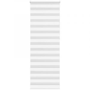 VidaXL Store zèbre blanc 75x230 cm largeur du tissu 70,9 cm polyester
