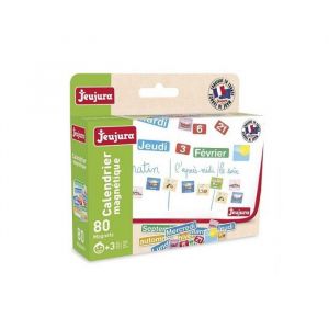 Jeujura Calendrier perpetuel magnetique 80 magnets aimants - accessoires pour tableaux ardoises