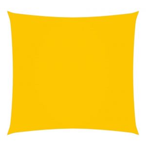 VidaXL Voile de parasol Tissu Oxford carré 7x7 m Jaune