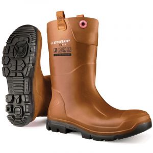 Dunlop Botte de s&eacute;curit&eacute; four&eacute;es RIGAIR PRO FUR S5 SRA SRC CI marron/noir P44 - COVERGUARD - 9RFPO90044