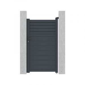 Portillon battant al ini persien L103 x H181 cm anthracite VIAZO