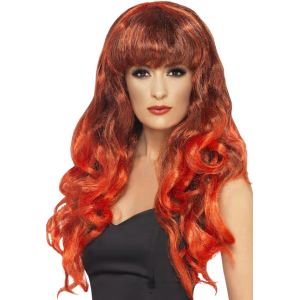 Perruque longue bouclée