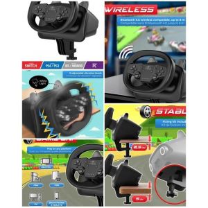 Spirit of Gamer Volant De Jeu Video Bluetooth Pro Race Pro Rwpabk Compatible Ios Android Ps3 Ps4 Switch Pc