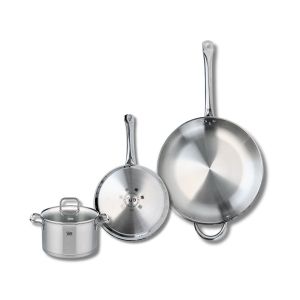 Elo Ensemble de 2 Po&ecirc;les de cuisson 24 et 32 cm et 1 faitout 16 cm Profi Citrin