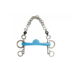 Pelham pour cheval demi-lune branches courtes Metalab Flexi