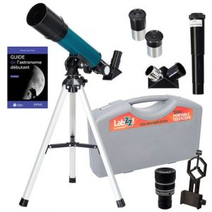 HND Télescope astrophotographie levenhuk labzz tk50 avec zoom, oculaires et accessoires