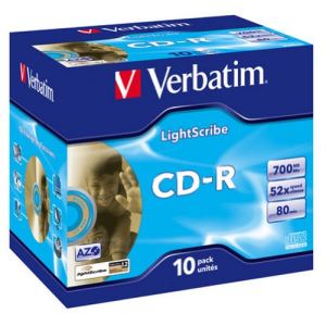 Verbatim 43659 - 25 x CD-R 700 Mo (80 min) 52x LightScribe 1.2 Spindle