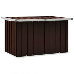 VidaXL Boîte de rangement de jardin Marron 109x67x65 cm