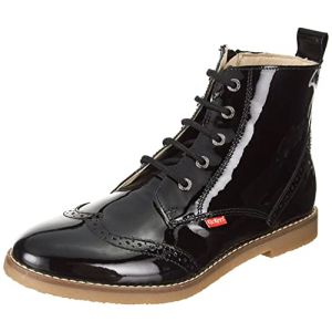 Kickers Bottillons Cuir Tyrol Noir - Couleur Noir - Taille 35