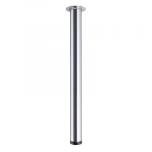 Pied de table Legs TS001, 820R/60mm, acier inoxydable (acier bross&eacute;)