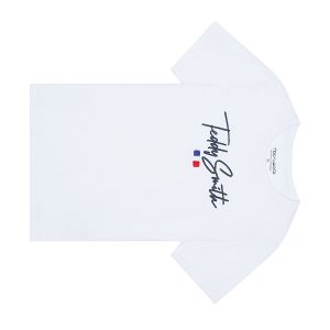 Teddy smith T-shirt Evan signature coton Oeko-Tex Blanc - Couleur Blanc - Taille 10-12 ans