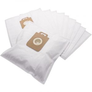 Vhbw 10x Sacs compatible avec Zanussi ZAN 46... Serie, ZAN 36... Serie aspirateur - microfibre non tissée, 32cm x 19cm blanc