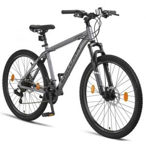 Vélo VTT - CHILLAXX Legend Aluminium - 275 pouces - 21 vitesses - Gris - frein à disque