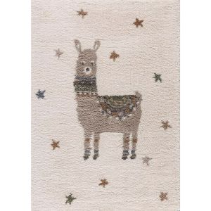 Tapis chambre d'enfant Yellow Tipi Sweet Lama