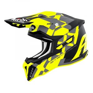 Airoh Casque cross Strycker XXX jaune fluo/argent/noir mat- L