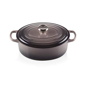 Image de Le Creuset 21178274442430 Signature Cocotte Ovale en Fonte Emaillée, 27 cm-Flint