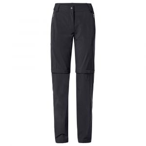 Vaude Farley Stretch ZO II Pantalon T-Zip Femme, noir EU 34 (Short) Pantalons trekking & randonnée