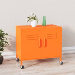 Image de VidaXL Armoire de rangement Orange 60x35x49 cm Acier