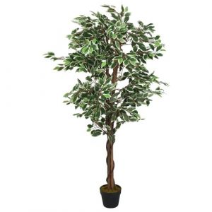 VidaXL Ficus artificiel 1260 feuilles 200 cm vert
