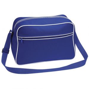 Bagbase - Sac à bandoulière rétro - 18 litres (Lot de 2) (Taille Unique) (Bleu roi vif/Blanc) - UTBC4479