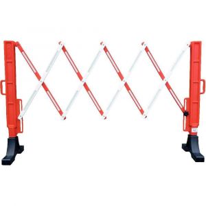 Image de Mw-tools Barrière signalisation extensible rouge et blanche