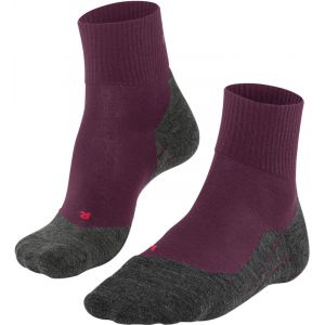 Falke TK5 Wool Chaussettes de trekking courtes Femme, violet/gris EU 35-36 Chaussettes trekking & randonnée