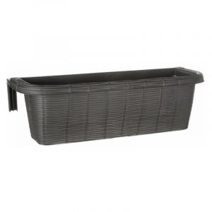 AC-D&eacute;co Bama Rondine Paille de Balcon, Anthracite, 60 x 20 x 18,5 cm