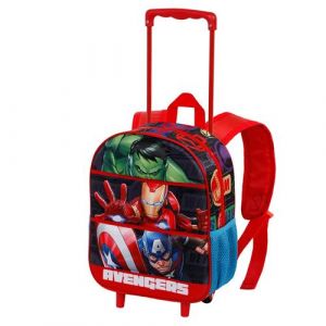 Karactermania Petit sac &agrave; dos 3D &agrave; roulettes The Avengers Union Rouge