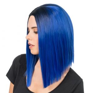 Ruedelafete Perruque Aya, Bleu et Noir