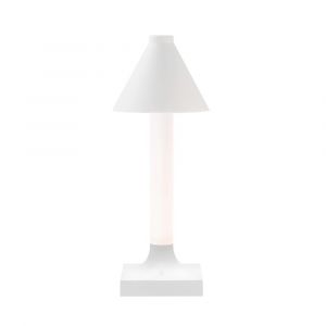 Kartell Lampe de table GOODNIGHT CAP BATTERY (Blanc Opaque - PMMA, ABS et PP recyclé)