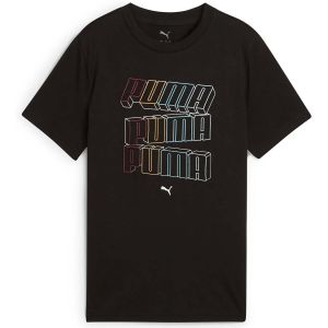 Puma Tee-shirt &agrave; manches courtes gar&ccedil;on ess logo