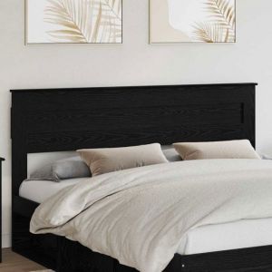 VidaXL T&ecirc;te de lit Ch&ecirc;ne noir 200 cm Bois d'ing&eacute;nierie