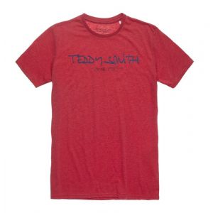 Teddy smith Tee-shirt - Ticlass Basic Mc - Rouge Homme S