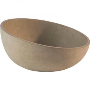APS Bol Element - Bol en béton de haute qualité avec dessous protégeant les meubles - Empilable et de dimension Ø : 22 x H : 6 cm / 10.5 cm pour 1.1 litres, rond et biseauté