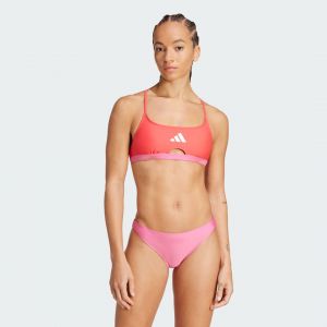 Adidas Bikini rembourré colorblock X-Back rose femme - L