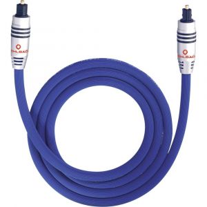 Oehlbach Toslink audio numérique Câble de raccordement [1x Toslink mâle (ODT) - 1x Toslink mâle (ODT)] 1 m bleu XXL Series 80