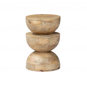 Table d'appoint en bois de manguier naturel D30