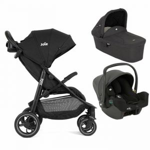 Joie Poussette trio Litetrax + Siège-auto I-Snug 2 + Nacelle Ramble - Shale
