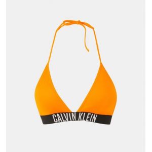 Calvin Klein Swimwear Hauts de bikini orange / noir / blanc - Couleur Orange / Noir / Blanc - Taille 70
