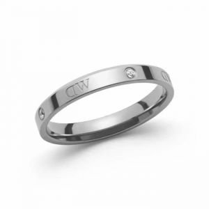 Daniel Wellington Bague - Lumine - Argent&eacute; - Acier - Cristal