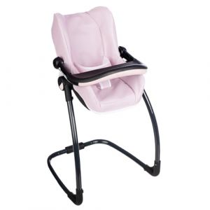 Smoby Maxi-COSI - Siège et Chaise Haute Rose - pour Poupons Jusqu'à 42 cms - Jouet d'Imitation - Tablette, Balancelle, Siège Auto - A Partir de 3 Ans - Fabrication Espagnole