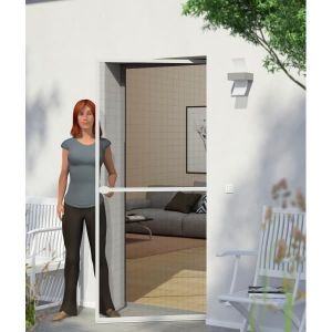 Windhager Moustiquaire porte battante - L 100 x H 210 cm - Blanc