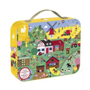 Janod Puzzle dobservation 24 pi&egrave;ces - Ferme