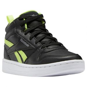 Reebok Royal Prime Mid 2.0, Chaussure de Piste d'athltisme, Black/Black/Acid Yellow, 28 EU