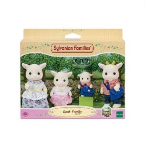 Figurines miniatures SYLVANIAN FAMILIES La famille Chevre 4 personnages articulés et ha