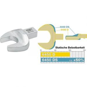 Image de Hazet Attache m&acirc;le &agrave; fourche - Carr&eacute; femelle 9 x 12 mm - Profil &agrave; 6 pans ext&eacute;rieurs - Taille: 13 - Longueur totale: 39 mm - 6450C-13