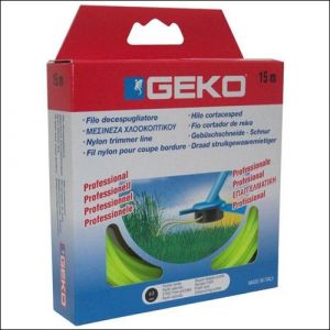 Image de Geko Fil nylon rond pour coupe bordure D: 3mmx15m - Accessoire machine