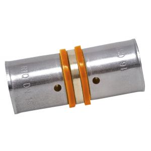 Raccord droit &agrave; sertir laiton D.20 pour tube en per