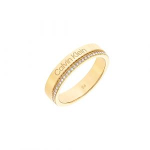Calvin Klein Bague pour Femme Collection MINIMAL LINEAR avec Cristaux - 35000201C